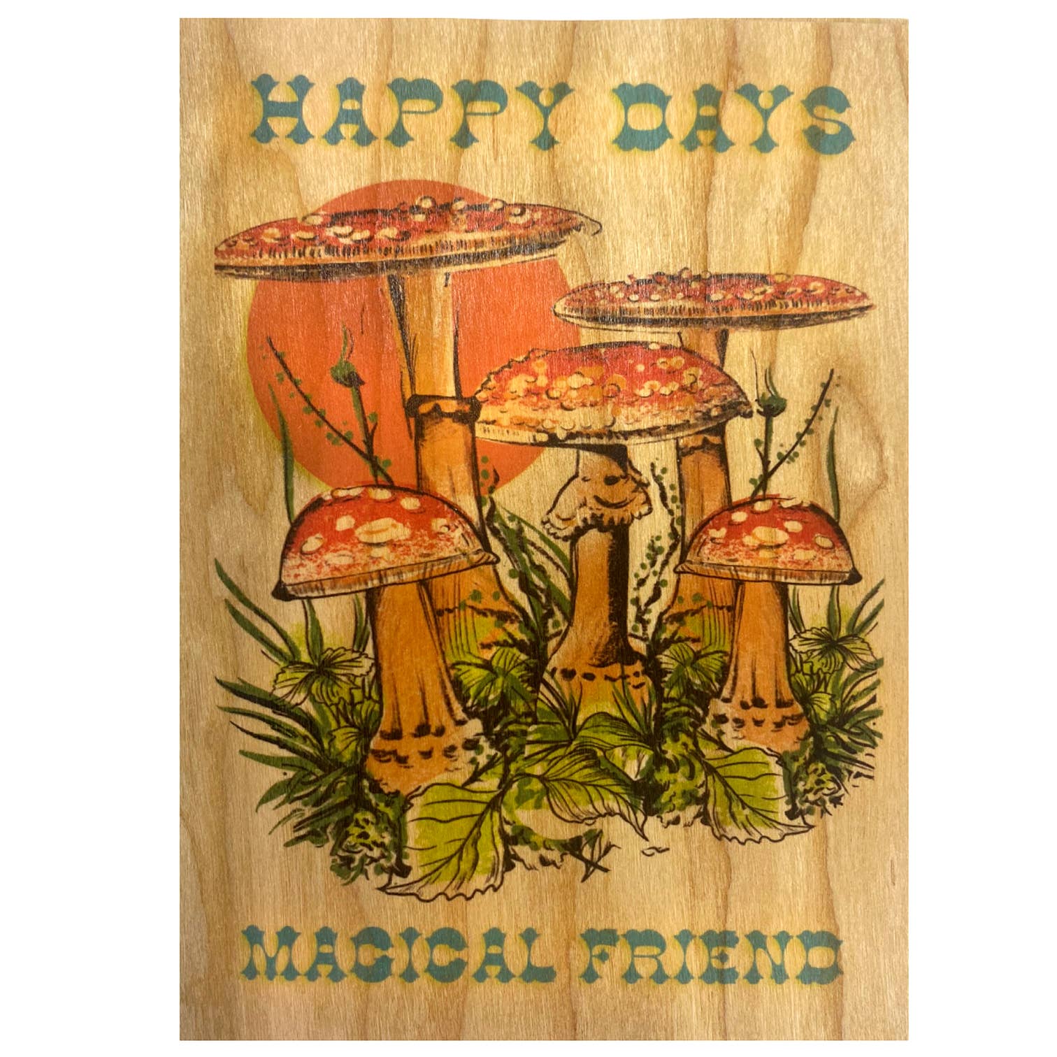 Wood Folding Card - Magical Friend