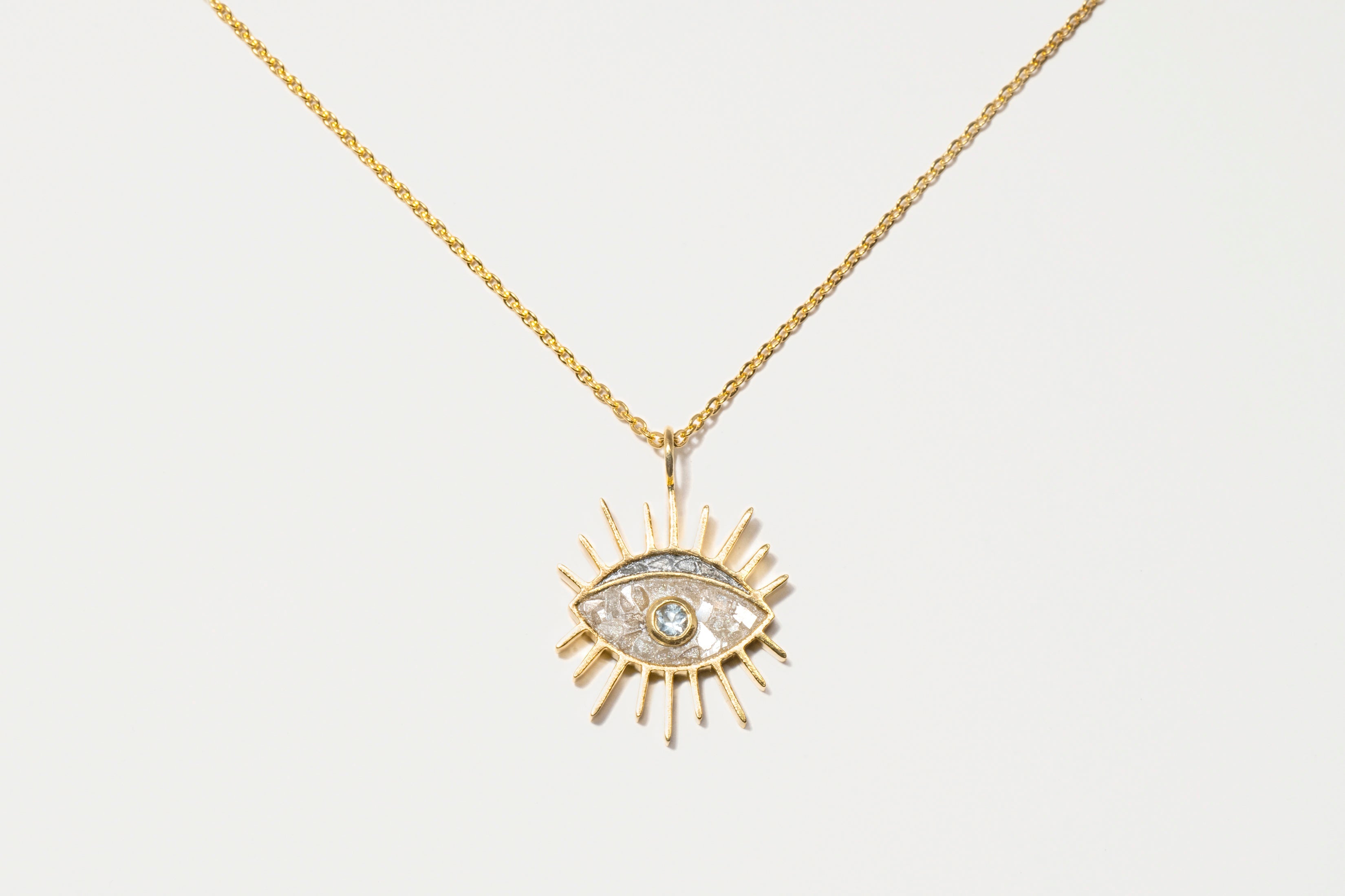 Evil Eye Gold Vermeil Pendant Necklace