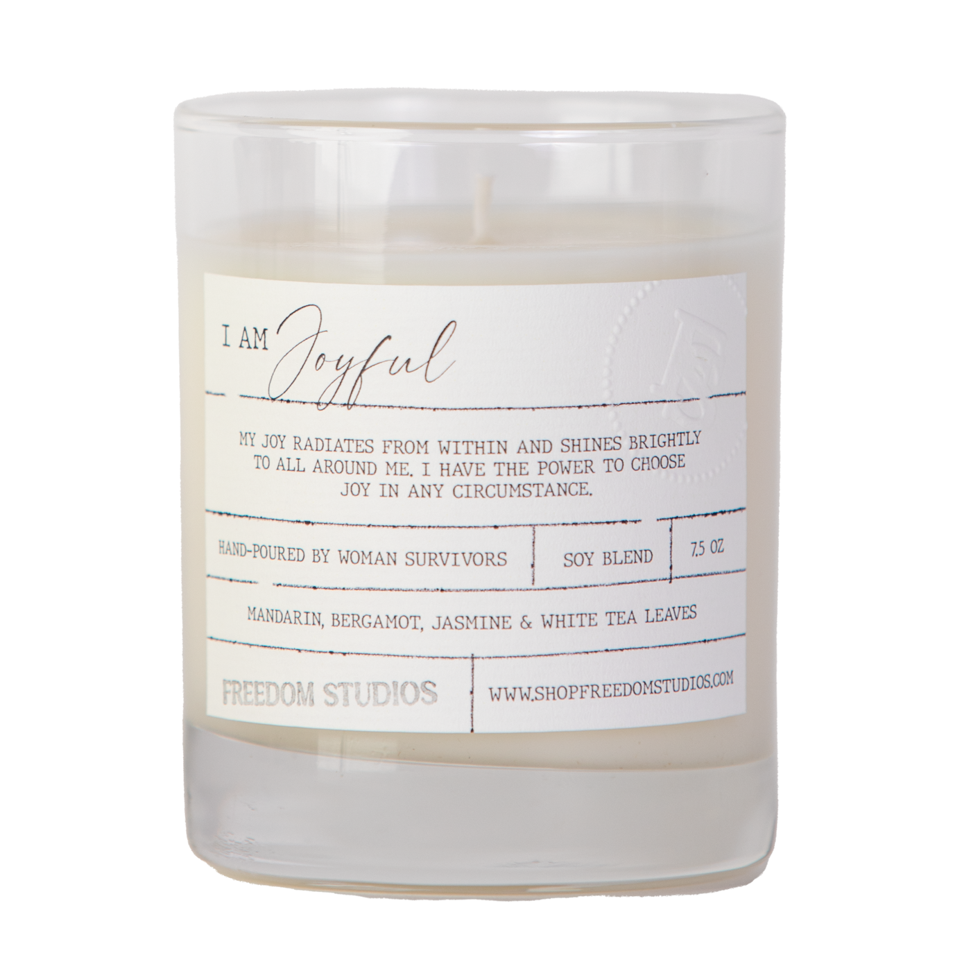 I AM Joyful 7.5 oz Candle