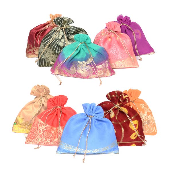 Matr Boomie Fair Trade - Sorpresa Eco Friendly Drawstring Gift Bags - Assorted